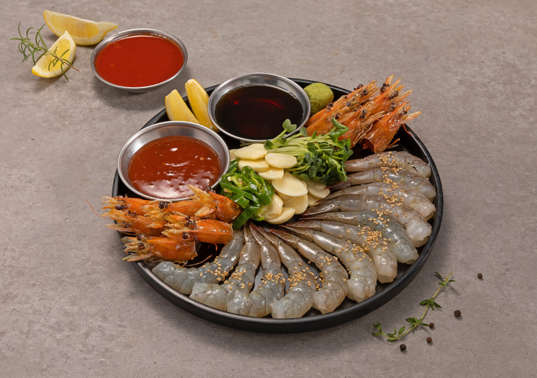 청불 천막집 포차 메뉴 - 제철生새우회한판(가을)